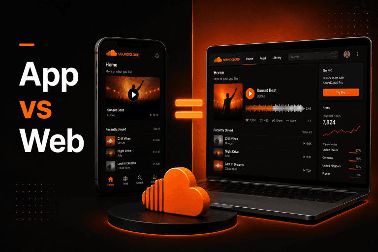 SoundCloud web versus app version guide explained