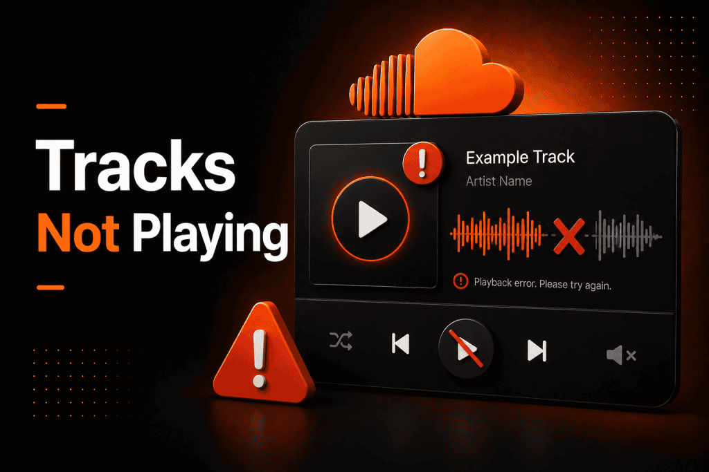 SoundCloud tracks not playing issue fix guide